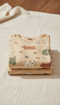 Soft Cotton Dog-Themed Lounge Set