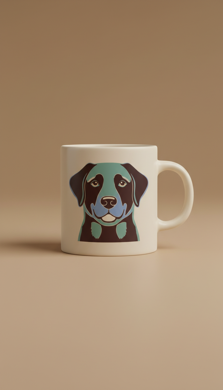 Black Lab ceramic mug