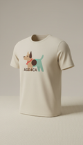 Dog Logo Cotton T-Shirt